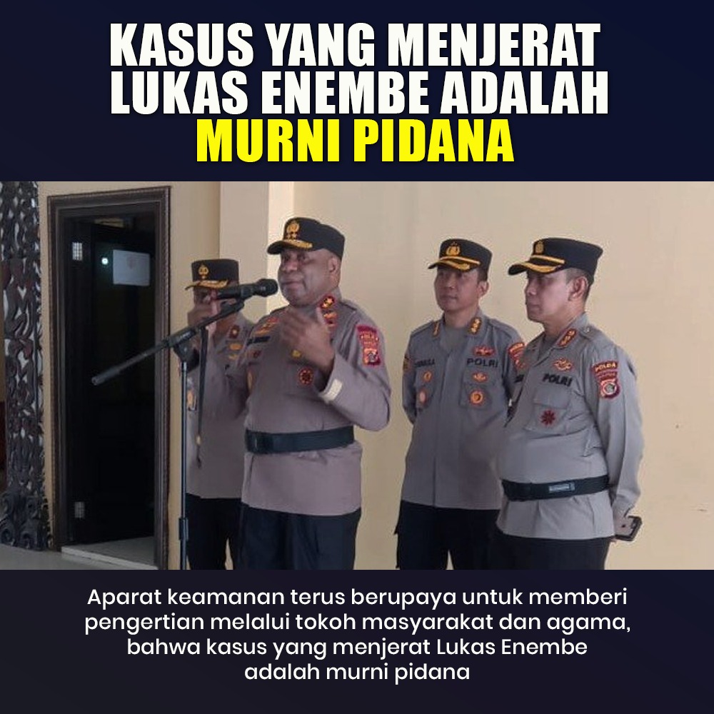 ilyas09770199's tweet photo. Kasus yang menjerat 
Lukas Enembe adalah murni pidana..!
#UsutLukasEnembe https://t.co/ZExiCrNqNo