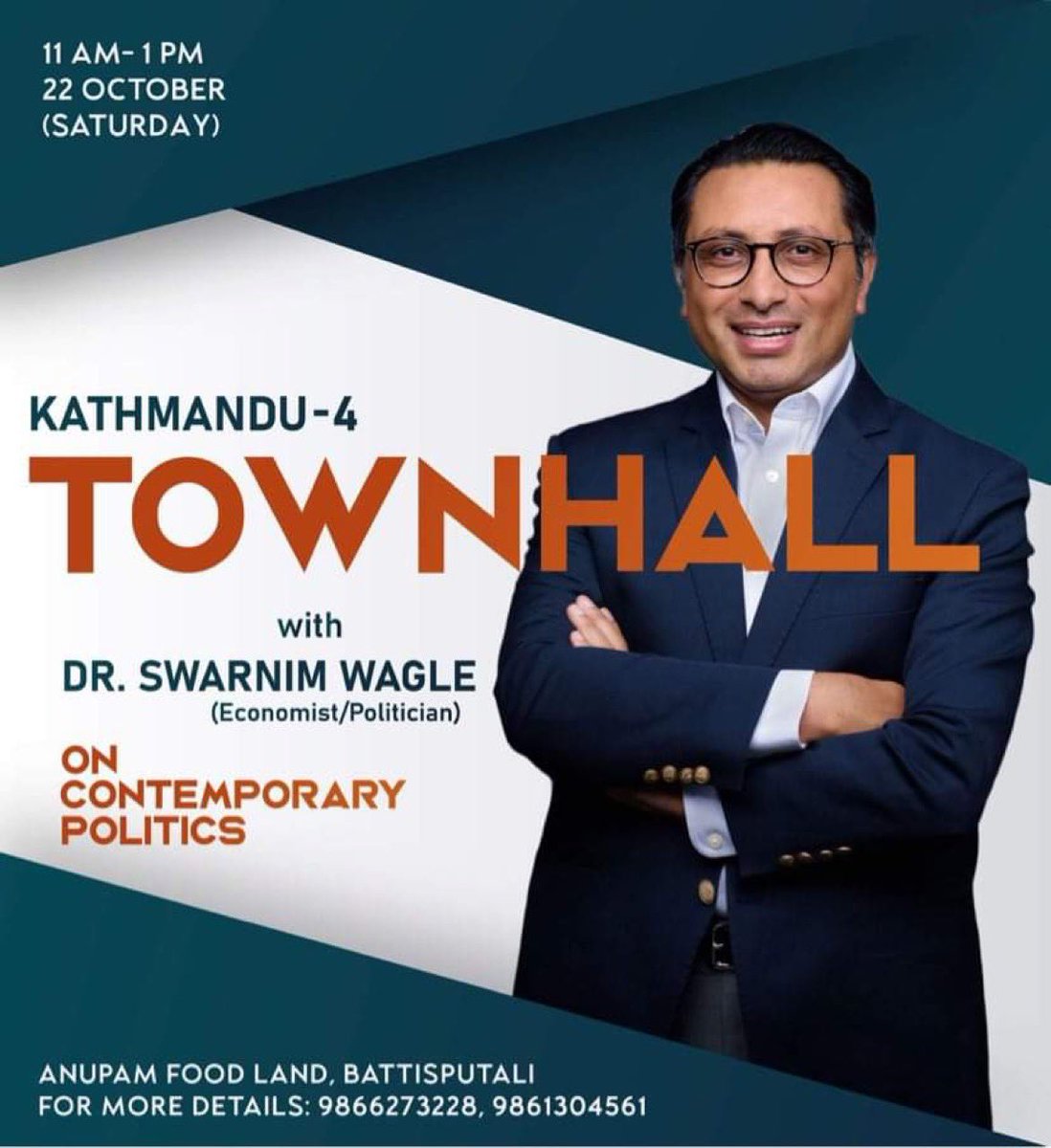 Ranjan_O's tweet photo. युवासँग टाउनहल संवाद ।
On Contemporary Politics with @SwarnimWagle
यो एउटा पृथक सुरूवात ।
@thapagk
#whatsnextaffairs
#politicsofthefuture https://t.co/Q3XCMGiZZl