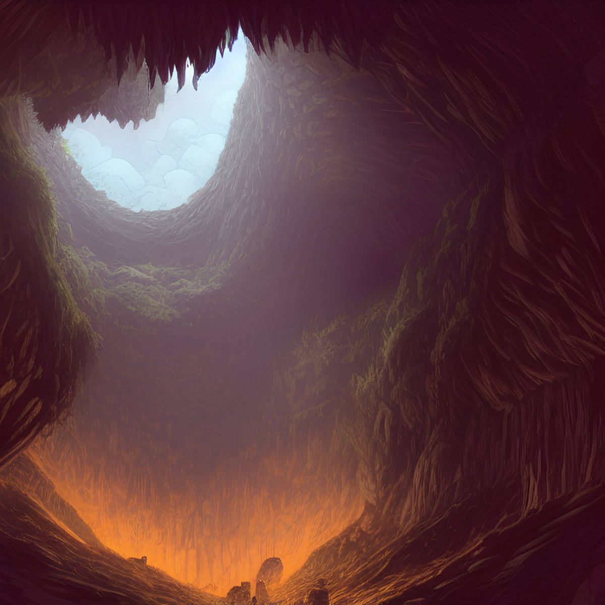 From the floor of the cavern #stablediffusion #AIArtwork