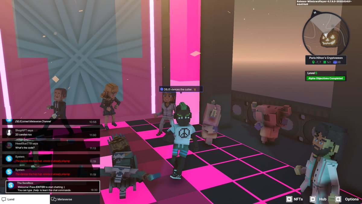dongbujiso's tweet photo. @TheSandboxGame I just participated in the Paris Hilton  #Cryptoween Event. Dancing in the Clock Tower check out my screenshot below!
🎃👇 https://t.co/KSBwrYbrrd