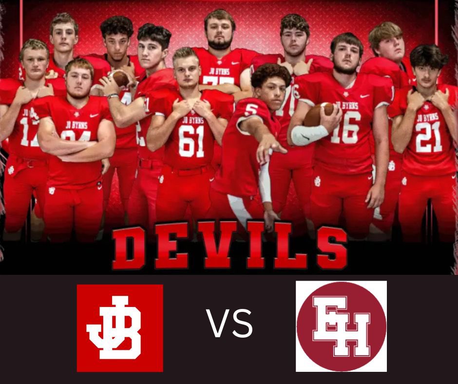 JBHS_Football's tweet photo. IT’S SENIOR NIGHT
Come out tonight and cheer on your Jo Byrns Red Devils! 
Kick Off at 7 PM 
#WeBeJB #LetsGoRedDevils https://t.co/6CtXy5wDIm