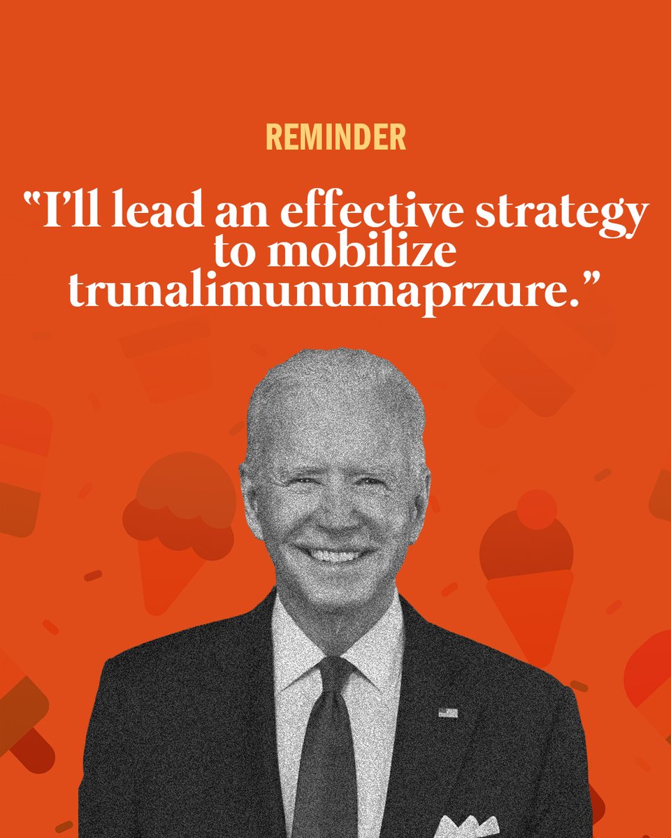 America hears you loud and clear, @JoeBiden...