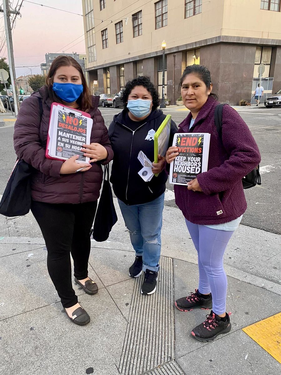 housingrightsSF's tweet photo. Yesterday, SouthEast Tenant Association interns educated tenants at two for-sale buildings in the Mission about their rights under SF's #UnionAtHome law. Through tenant education & collective power, SETA is keeping BIPOC communities whole & housed! #WeKeepUsSafe #EndEvictions https://t.co/tizIAcaX2y