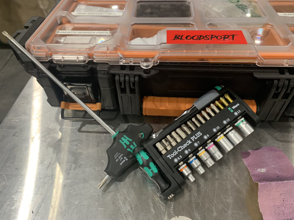 Bloodsport: built with <a href="/weratoolsna/">Wera Tools North America</a>, powered by a thirst for destruction. 🩸 🤖 
#battlebots #weratools #weratoolrebels #bloodsport