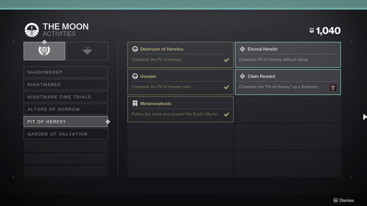 goldenfoolbee's tweet photo. I'm shaking, guys...i finally did it!! My first EVER solo flawless dungeon. 5-phase boss, look @ that health after 4😂 I'm so relieved, excited, & proud! I've put in so much work the last few weeks practicing for this. #pitofheresy #destiny2 #soloflawless https://t.co/GbehsCsVma