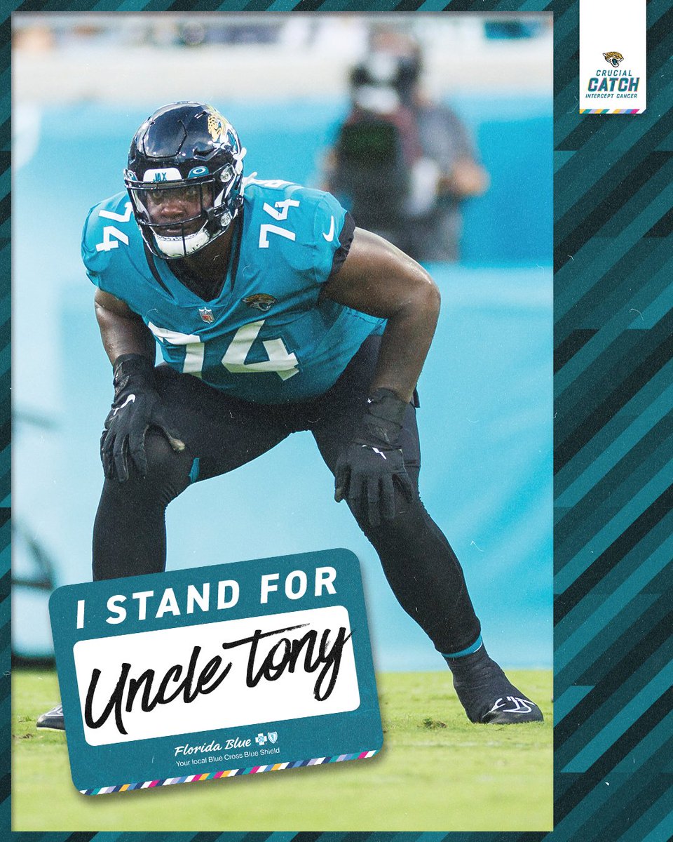 Jaguars's tweet photo. Early detection saves lives. Who do you stand for?
#IStandFor | @FLBlue https://t.co/6Bu0rp6mc2