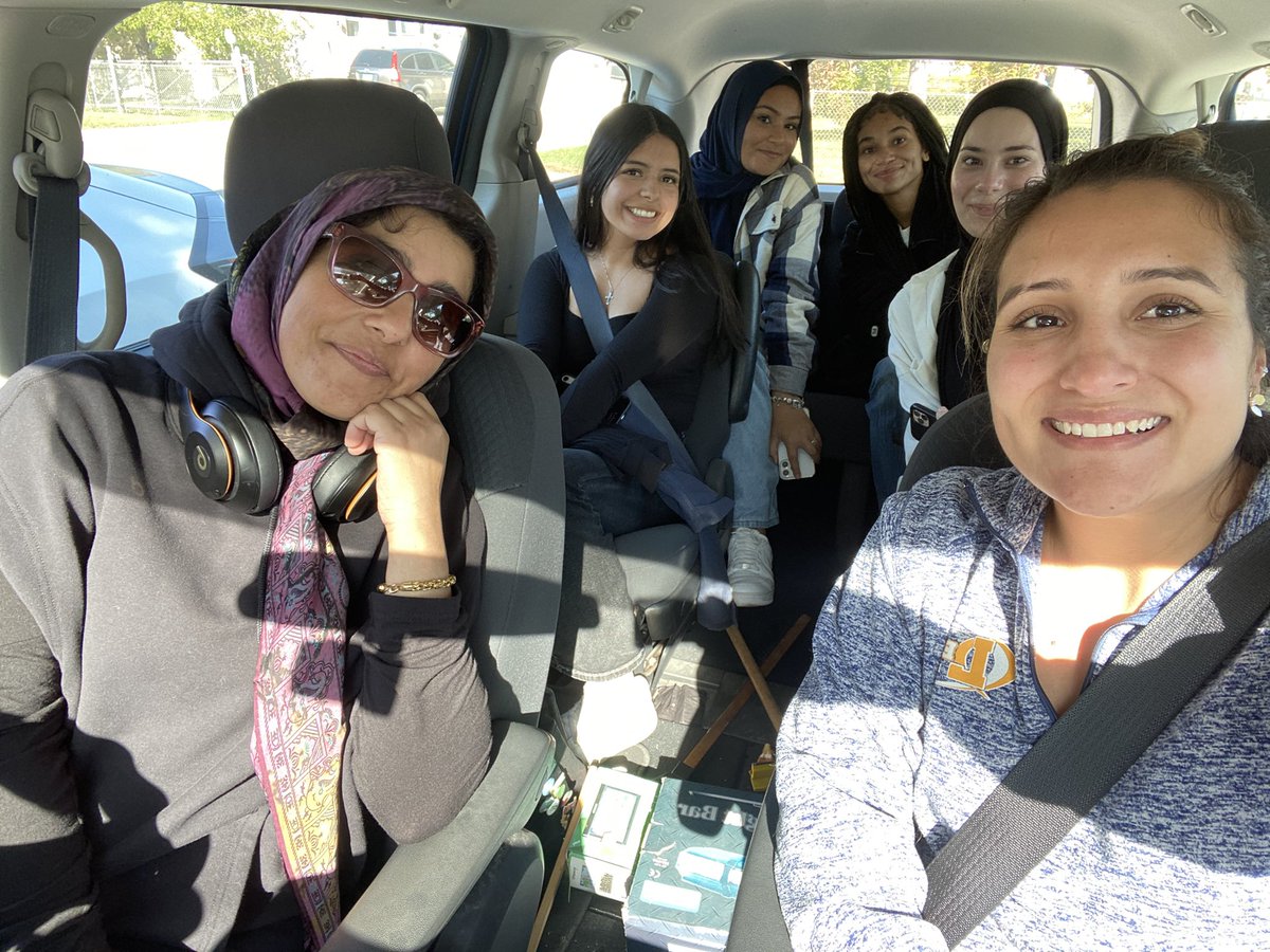 My team of sheroes on our way to speak at the @IATENow conference. My students rock! Can’t wait to share their genius with the @ncte crowd soon. #Room208 @leydenpride212 @dbonilla_educar #iateconference