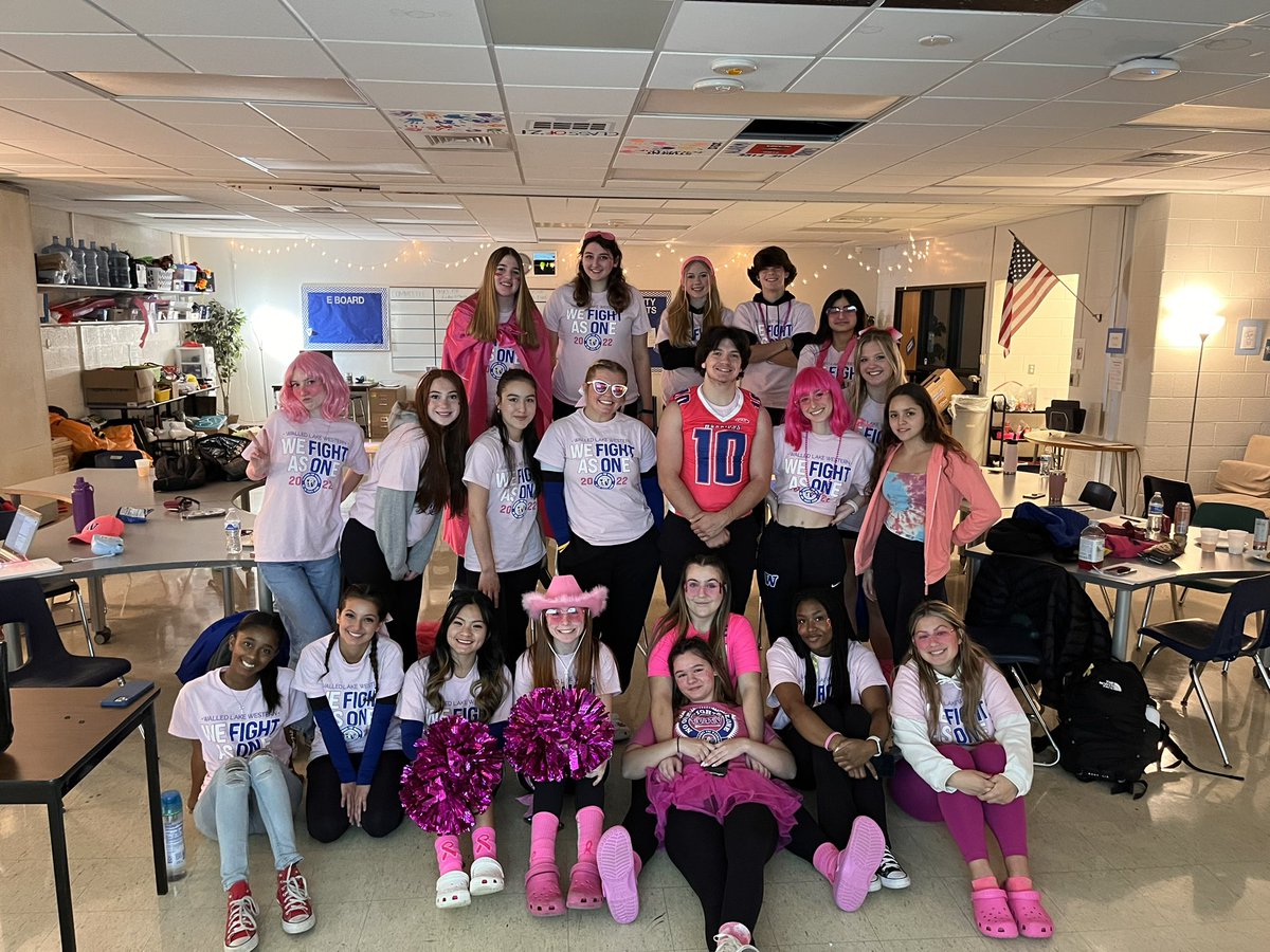 Another assembly in the books! Stugo had the honor of supporting <a href="/WLW_W4W/">Warriors 4 Warriors</a> with every aspect of the 11th annual Pink Out football game. 
I’m proud of my students for working tirelessly and my fellow staff members for being amazing leaders. #noonefightsalone