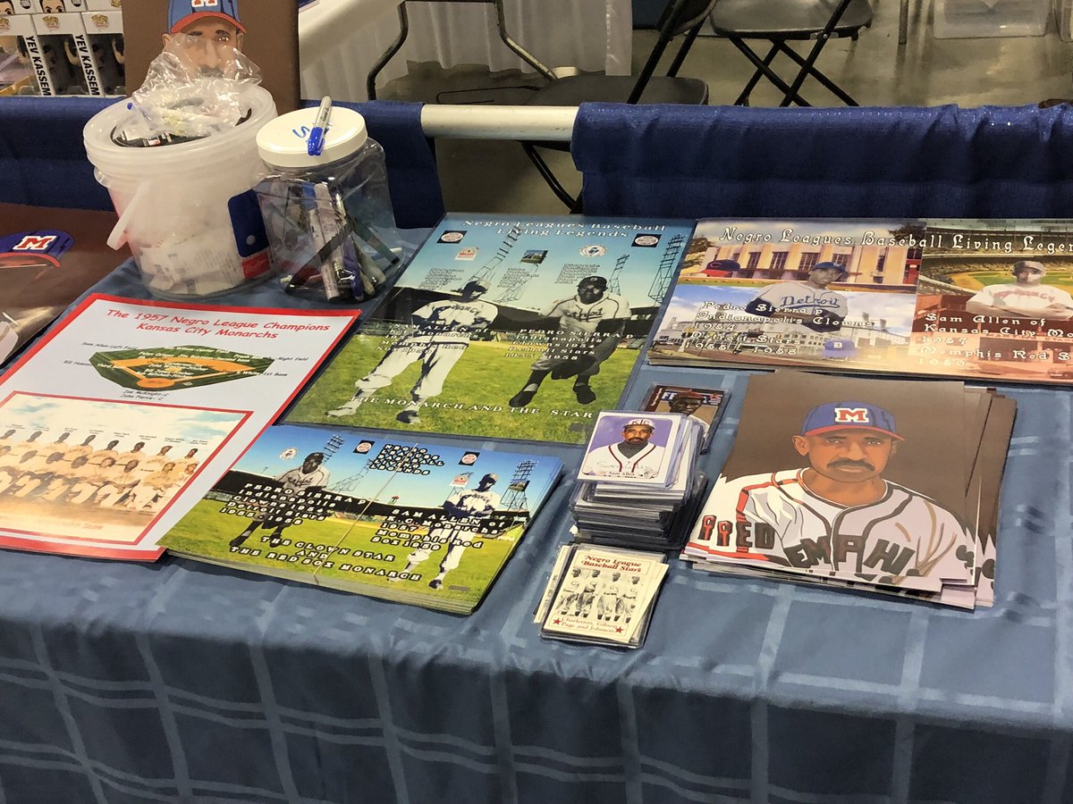 CSASHOWS's tweet photo. Legendary Negro League Players Pedro Sierra &amp; Sam Allen are in the house here at the CSAShow! Be sure to stop by their booth in the autograph pavilion. 

#pedrosierra #samallen #negroleague #negroleaguebaseball #csashows #csashow #thehobby #whodoyoucollect #baseball https://t.co/IwBgK6GPiB