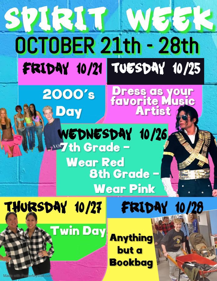 It’s Spirit Week here at <a href="/W_WhitmanMS/">Walt Whitman MS</a> ! We’re looking forward to seeing all the school spirit! Day 1 got off to a great start! 🙂
