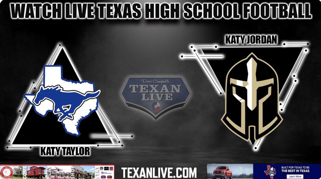BrentHallmark's tweet photo. Wk #9 of TX UIL HS Football continues.  So please join @Texan_Live at 6pm tonight for @TaylorMustangFB vs @JHSWarriors_FB coming from Legacy Stadium.  I’ll be your commentator, while we watch both teams battle for playoff positions &amp; increase their 19-6A district standings. @dctf https://t.co/U55QlpY4Dq