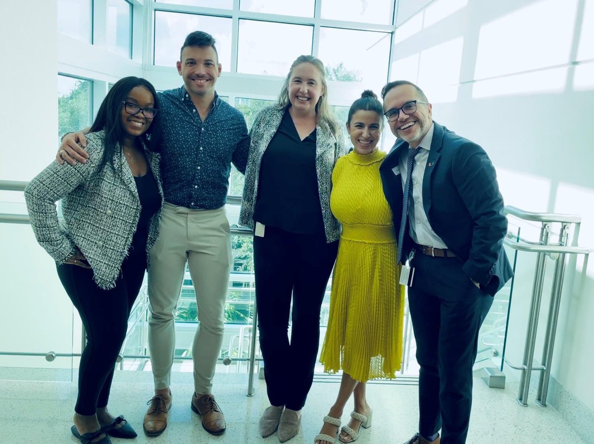 UMiamiNursing's tweet photo. #FridaysAtSONHS Shout out to the SONHS Research team. #UMiamiNursing #SONHSResearch
Pictured: Dr. Williams, Dr. Metheny, Dr. Harkness, Dr. Lebron and Dr. Prado. https://t.co/TJCe4UmQxE