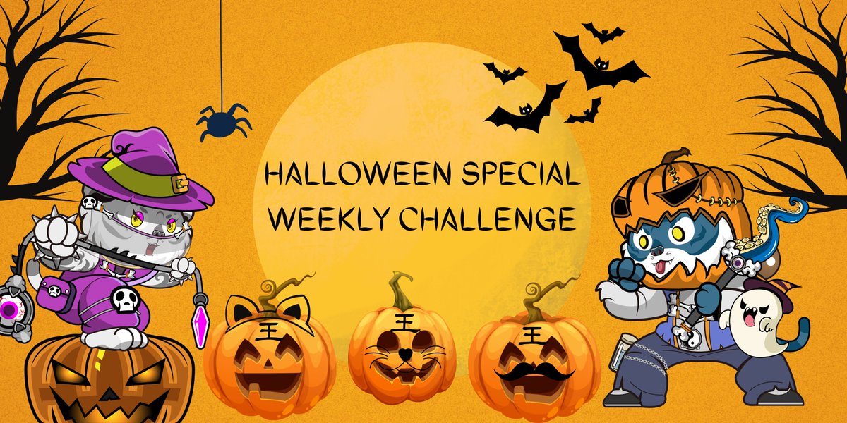 TigerChiClub's tweet photo. We kick off our 🎃Halloween special weekly challenge🎃 today to allow enough time for preparation
👻 Special Halloween Themed NFTs as prizes! 
🤔How to train your pumpkin..
Our engagment has always been 🔥🔥🔥! 
Come to join the fun! #HalloweenTiger
👉https://t.co/fdhCgopEya https://t.co/pWdU5fJAgl
