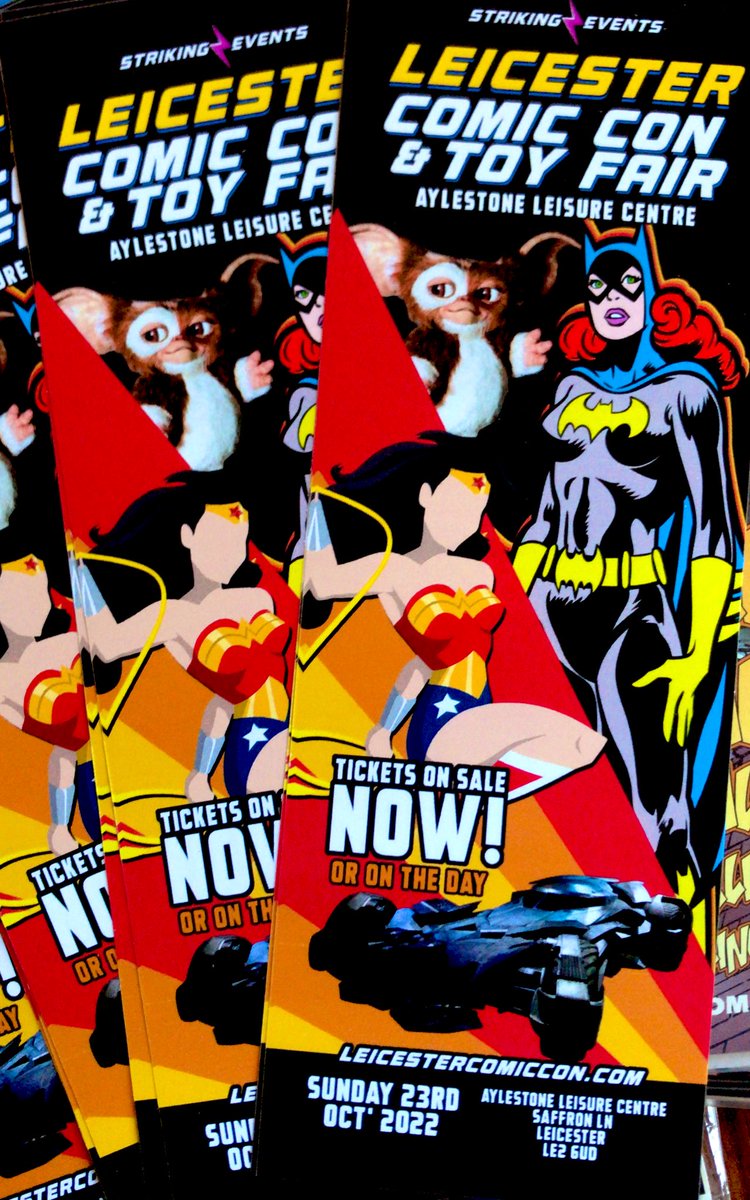 transwarpcomics's tweet photo. This Sunday Leicester Comic Con &amp; Toy Fair #comics #leicestercomiccon #cosplay #leicester #Batman #NCBD #forbiddenplanet #comicon #marvel #dccomics #BlackAdam #strikingevents #nottinghamcomiccon https://t.co/iZNWQqltjW