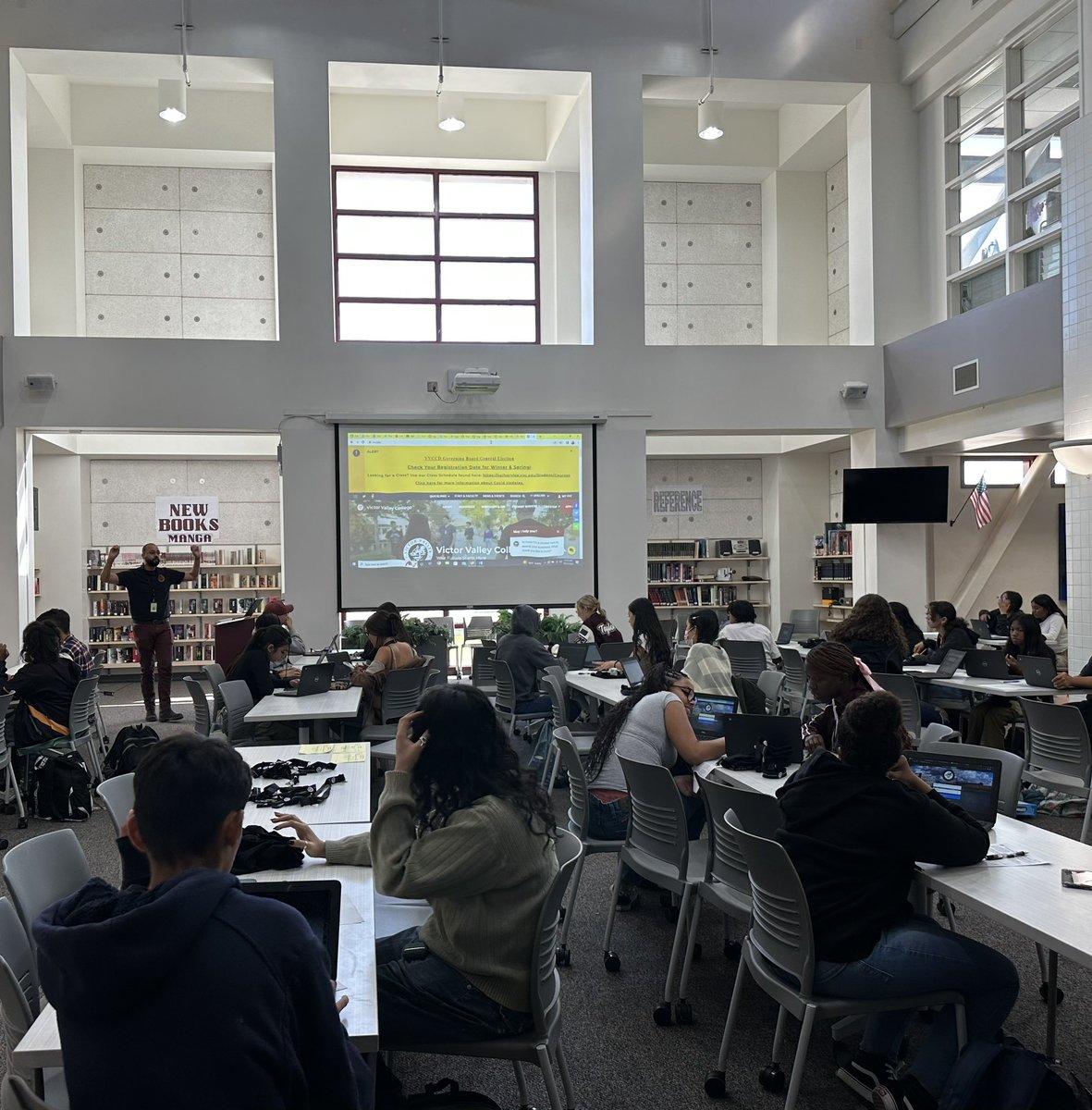 Such a wonderful day at Granite Hills! We worked with 80 9th-12th grade students who are interested in Dual Enrollment classes at VVC for winter or spring session. ☑️ Orientation ☑️ Self- Placement
 <a href="/AVUSD/">Apple Valley Unified School District</a> <a href="/vvcedu/">VVC</a>