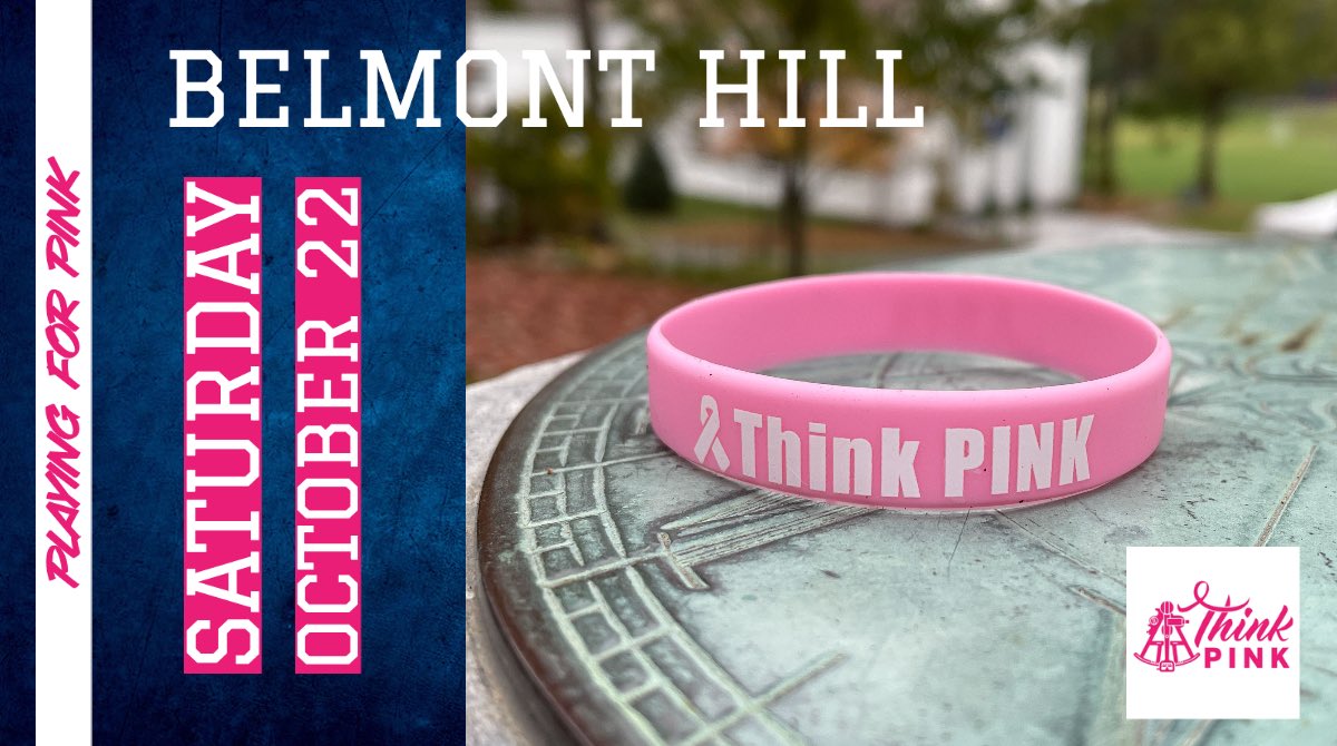 BelmontHill's tweet photo. Saturday, October 22 - Playing for Pink ⚽️🏃‍♂️🏈 Awareness is power. 
#THINKPINK #PLAYINGFORPINK #BREASTCANCERAWARENESS https://t.co/Lmju0RySz9