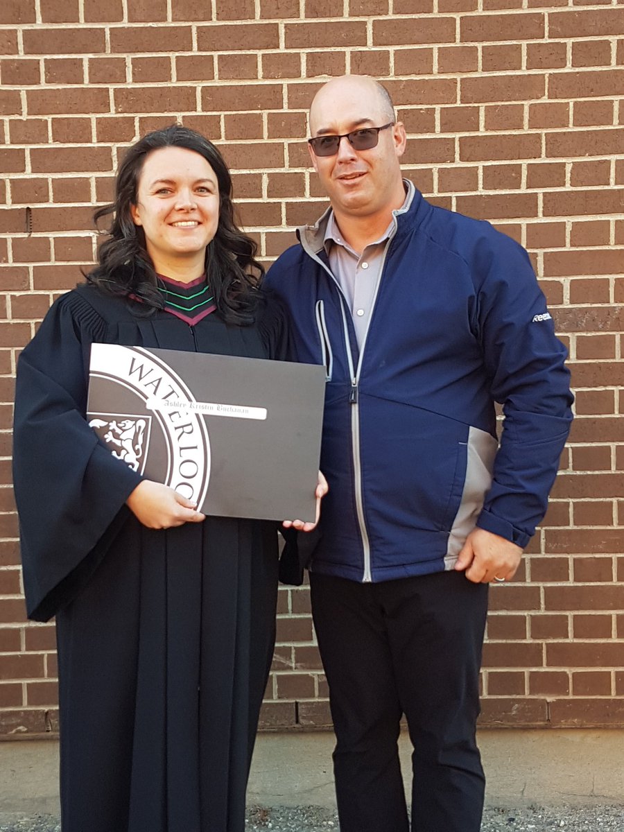 MrHollandBMHS's tweet photo. Graduation day for Ashley. Three years of hard work. Now it's time to celebrate. #uwaterloograd #waterloomath #mathie https://t.co/SNmUT7Omul