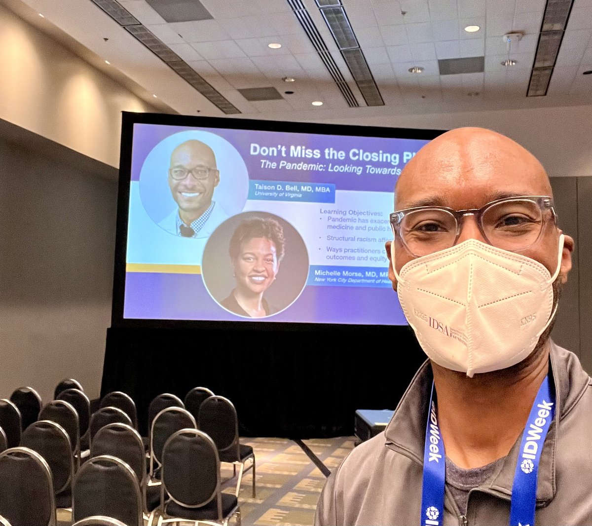 Oh hey! I’m excited to give the closing plenary for #IDWeek2022 along with Dr. Michelle Morse (@NYCHealthCMO). We’ll be talking about charting an equitable path forward in our profession. Slides are almost done!