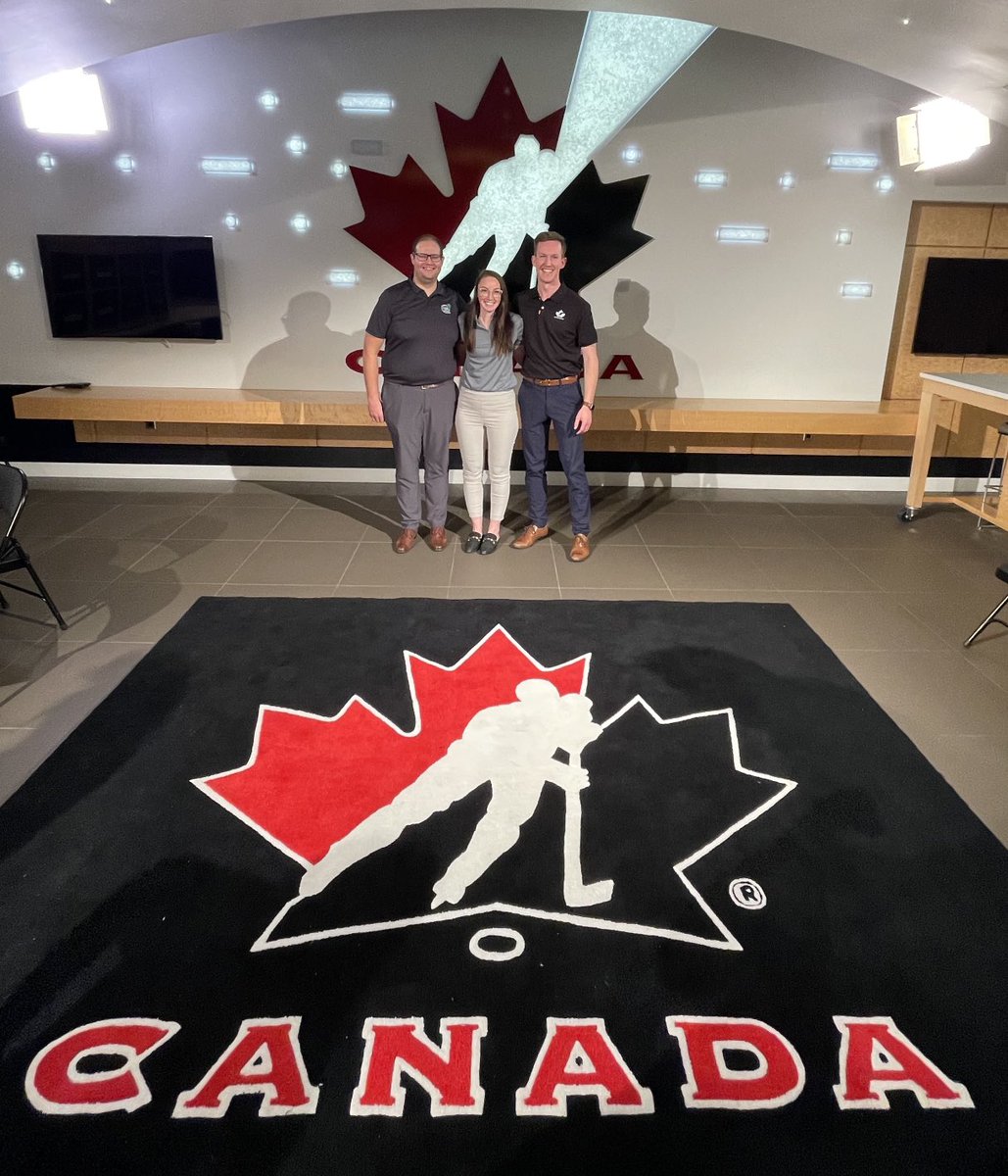 Congrats to ⁦<a href="/hockeysask/">Hockey Saskatchewan</a>⁩ officials Jessica Coleman and Adam Forbes on being part of the first class of ⁦<a href="/HockeyCanada/">Hockey Canada</a>⁩’s National High Performance Camp under our new pathway this week in Calgary. #SaskProud #EarnYourStripes