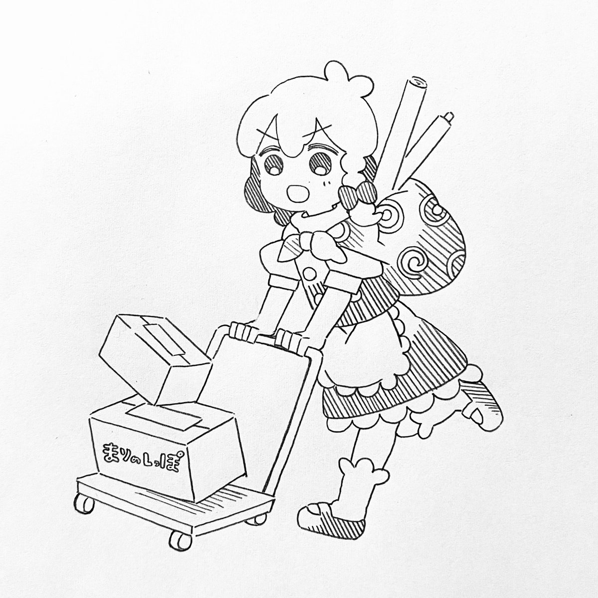 霧雨魔理沙 「行ってきま〜す!!!!! 」|ひよい⛩春例い-33abのイラスト
