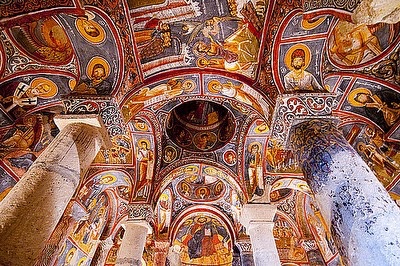 Byzantine cave church, Cappadocia.