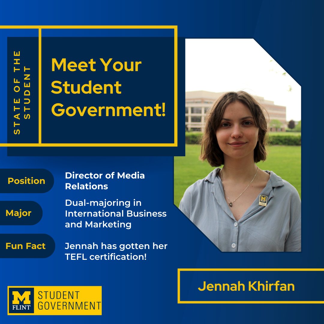 SGumflint's tweet photo. Second round of SG members incoming! Meet with us at the State of the Student Address on Tuesday October 25th! 
 #umich #sgumflint #goblue #umflint https://t.co/khbxgzN6HU