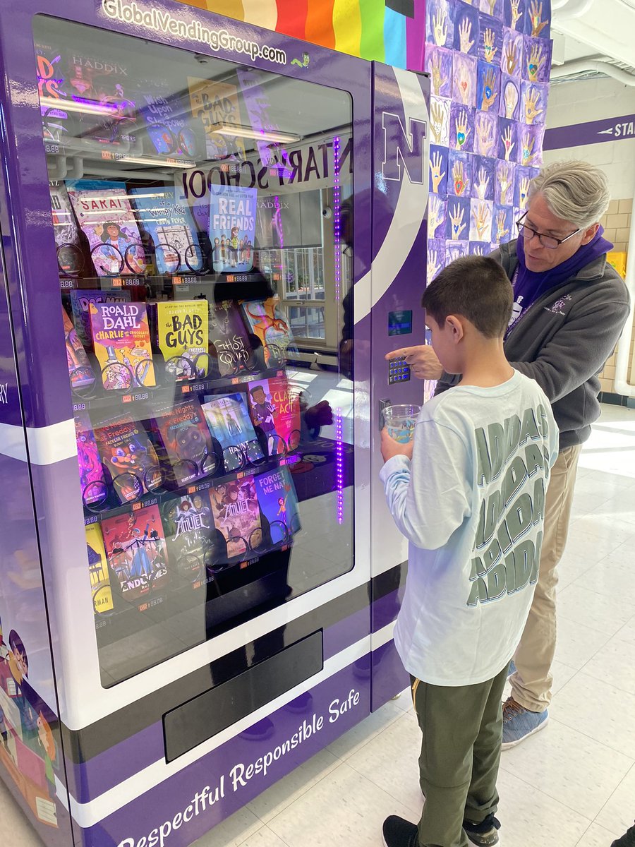 Both boys earned 50 hashtags &amp; got to choose a book from the book vending machine. They were so excited! <a href="/HAYSchoolNorton/">Henri A. Yelle Elementary School</a> <a href="/DeborahAhern/">Deborah Ahern</a>