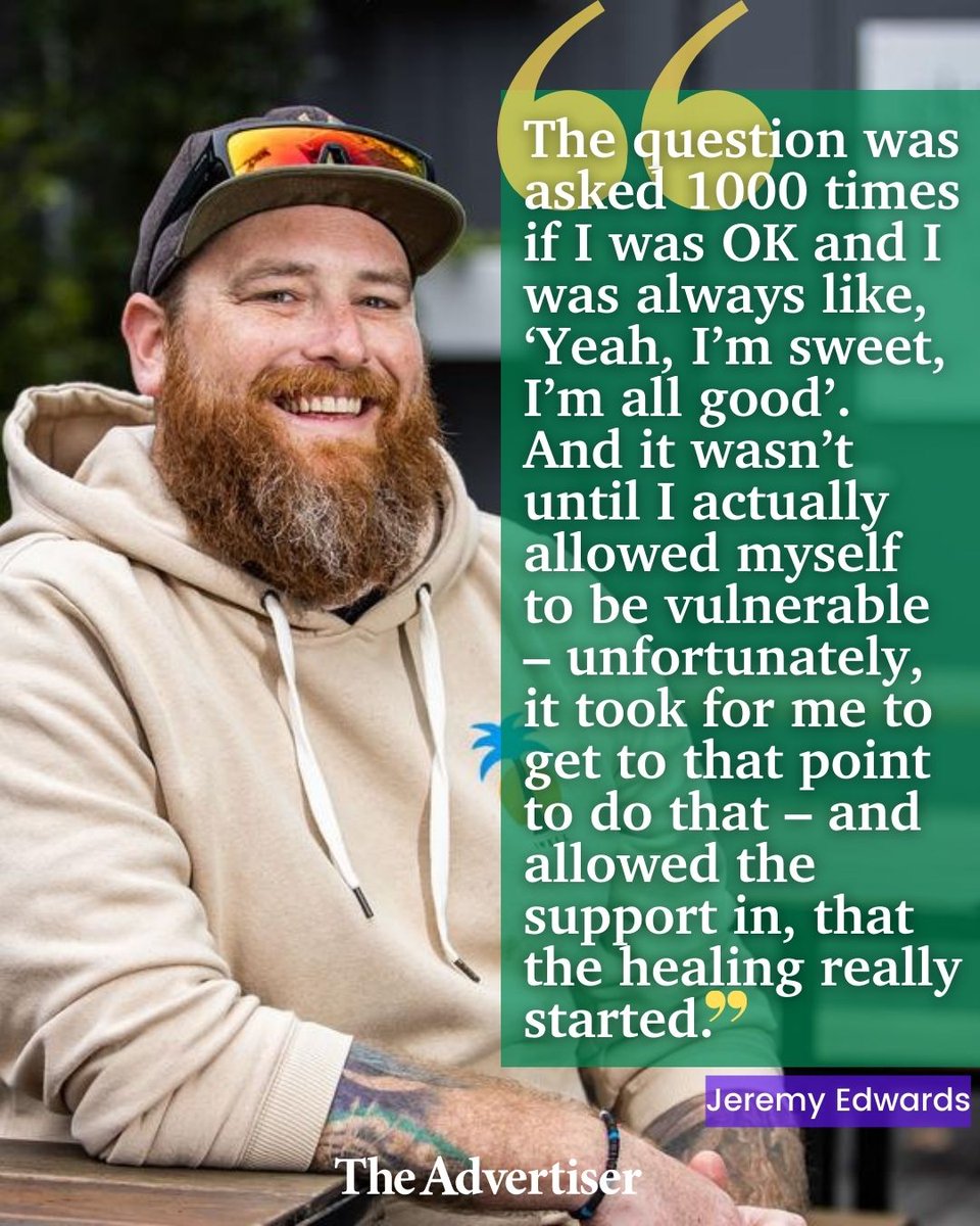 theTiser's tweet image. Men aged 18-44 are the most at-risk group for taking their own lives, but this fantastic four is doing their bit to change that equation. Read their story: bit.ly/3CVEiWh #TheAdvertiser