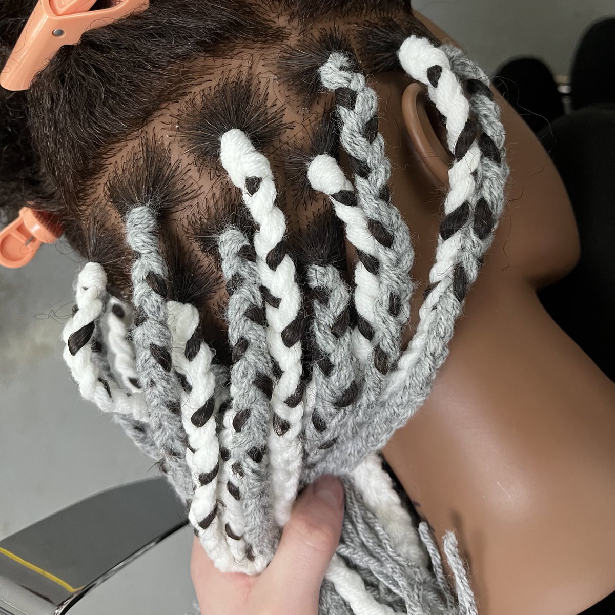 Babybuttermouse's tweet photo. yarn braids are so cute!! https://t.co/icXJz1xOeA
