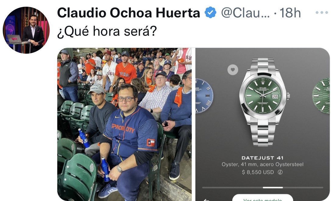 sevillacritico's tweet photo. Déjeme entender: ¿Entonces el “periodista” que se lanzó vs. @jenarovillamil es @ClaudioOchoaH, el asistente de producción de @CarlosLoret cuya fortuna, desde que está con “Lord Montajes”, asciende a más de 4 mdd? ¿Y es quien acosa a JR. López Beltrán? Ahora todo tiene sentido.👇 https://t.co/EiiNi656q6