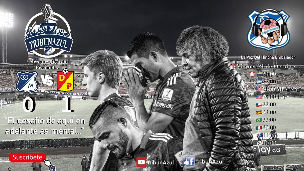 rolo_cumbiero87's tweet photo. HOY 🕖20:00 🇨🇴 LA VOZ DEL HINCHA EMBAJADOR #TribunAzul
Hinchas en 🇰🇷🇧🇷🇨🇱🇦🇷🇨🇴 analizan la crisis en el equipo de Gamero
⚽️Se clasifica a cuadrangulares?
⚽️Previa vs Deportes Tolima 
 Con Millonarios ni en las buenas ni en las malas #ConMillonariosSiempre 
https://t.co/25PM2JXOss https://t.co/9xTZwQJfbZ