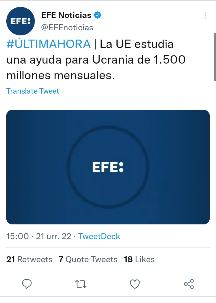 🚨 Se financia la muerte de la clase trabajadora ucraniana y rusa con la miseria de la clase trabajadora europea. Imperialismo fase superior de la guerra de clases.