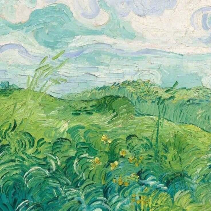 van gogh's shades of green; details