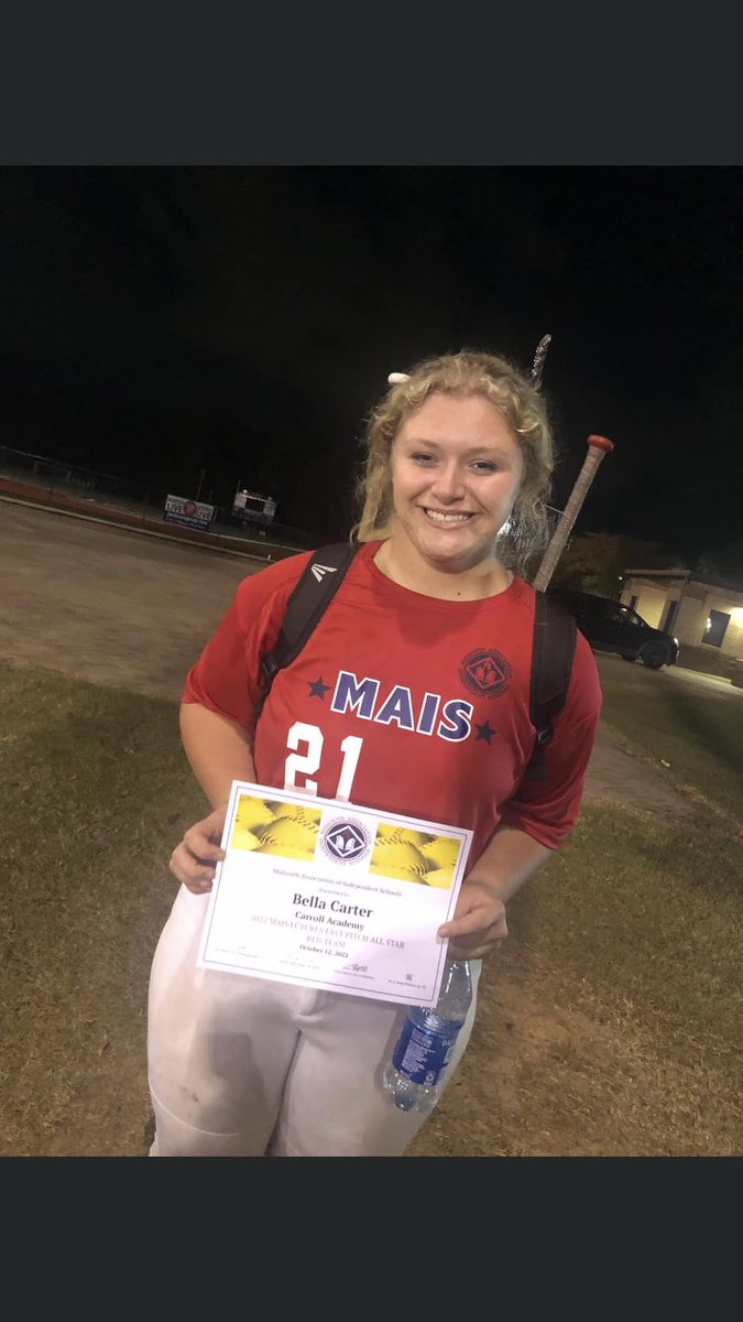 carterbella42's tweet photo. Had the amazing opportunity to play in the MAIS Futures game and was announced Conference MVP‼️ #glorytoGod @OleMissSoftball @ICCSoftball @CoLinSoftball https://t.co/RcGvm6AHXI