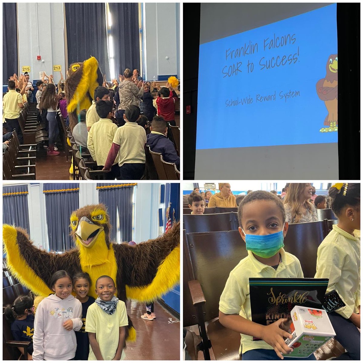 Today we had our annual Falcon Bucks Kick off celebration! We can’t wait to start giving out our Falcon bucks for being safe, kind <a href="/NPSvoices/">Newark Board of Education</a> <a href="/NewarkTrust/">Newark Trust</a>