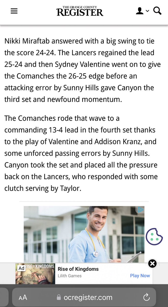 syddvalentinee's tweet photo. Nice to get mentioned in the OC Register!! https://t.co/uLyhdOPMsM