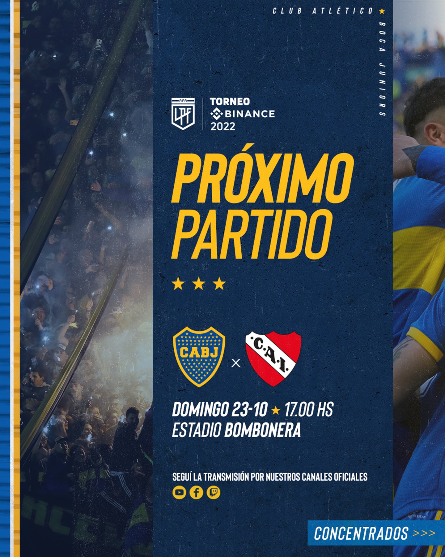 Partido del boca juniors