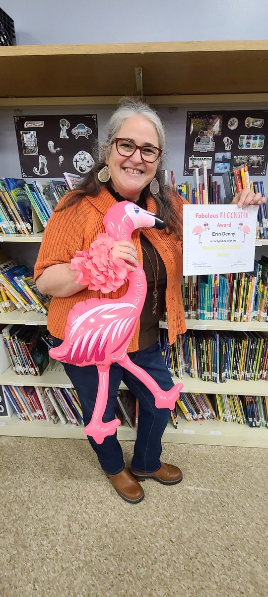 CrftMeadowsAACP's tweet photo. Congratulations to our Fabulous FLOCKSTAR Award Winners!
Ms. Denny- Best FLOCK-mate🦩
Mr. Smith-Pride 5 of the FLOCK🦩
Ms. Fisher- FLOCK Kindness🦩
Mrs. Armstrong-Collaborative FLOCK-mate 🦩
#CMES #FLOCKSTARS
#AACPSAwesome 🏆 https://t.co/Ne8KMyqtJM