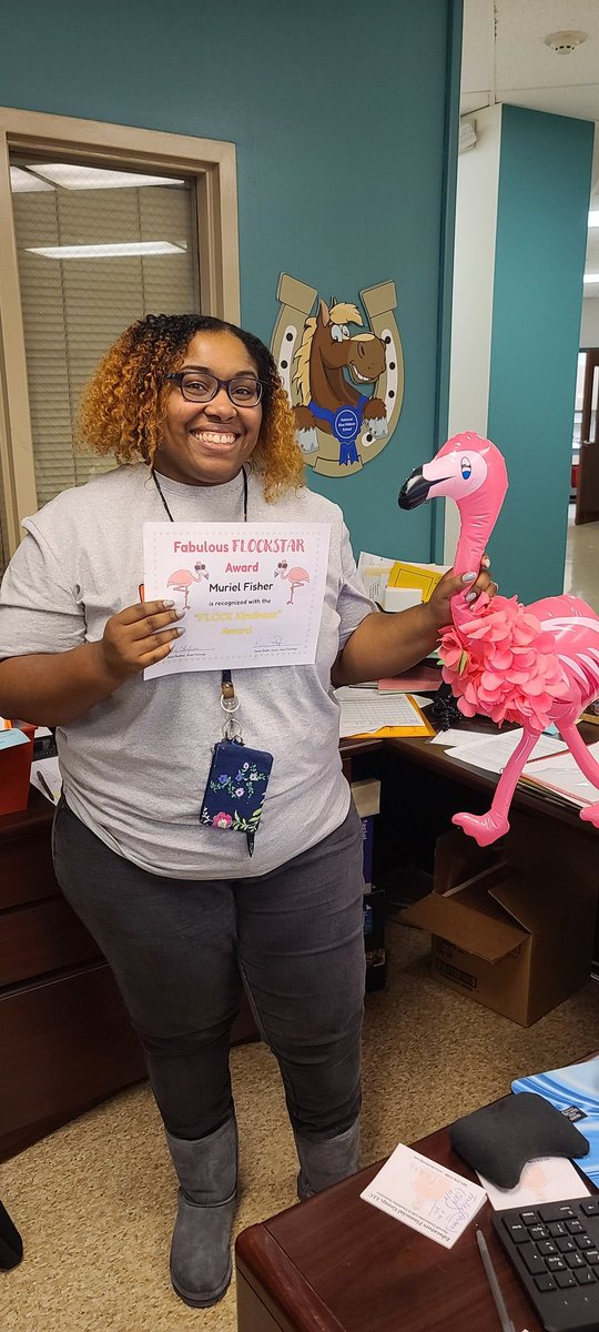 CrftMeadowsAACP's tweet photo. Congratulations to our Fabulous FLOCKSTAR Award Winners!
Ms. Denny- Best FLOCK-mate🦩
Mr. Smith-Pride 5 of the FLOCK🦩
Ms. Fisher- FLOCK Kindness🦩
Mrs. Armstrong-Collaborative FLOCK-mate 🦩
#CMES #FLOCKSTARS
#AACPSAwesome 🏆 https://t.co/Ne8KMyqtJM