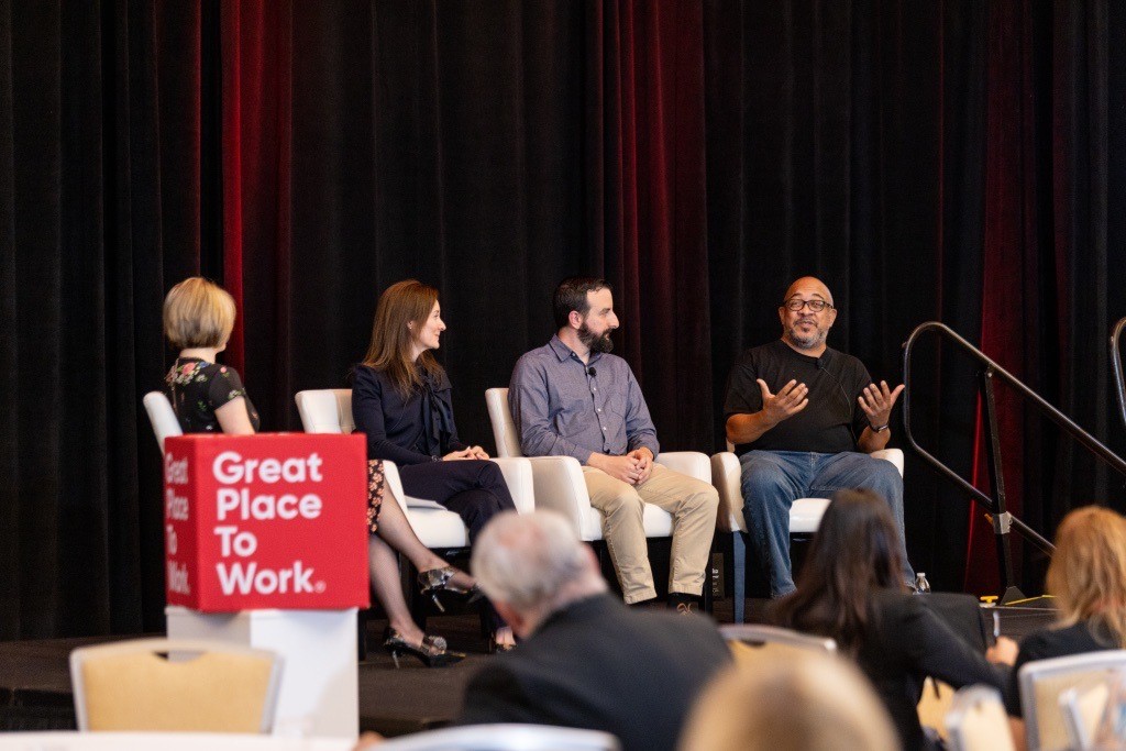 Last week, we had the pleasure of sponsoring & attending the Great Place to Work For All Conference in Orlando. Tina Jones, KT Moore, & Jerome Goyhenetche discussed what we’re doing to create a great workplace by focusing on DEI. bit.ly/3SlvKOi #WeAreCadence #GPTW4All