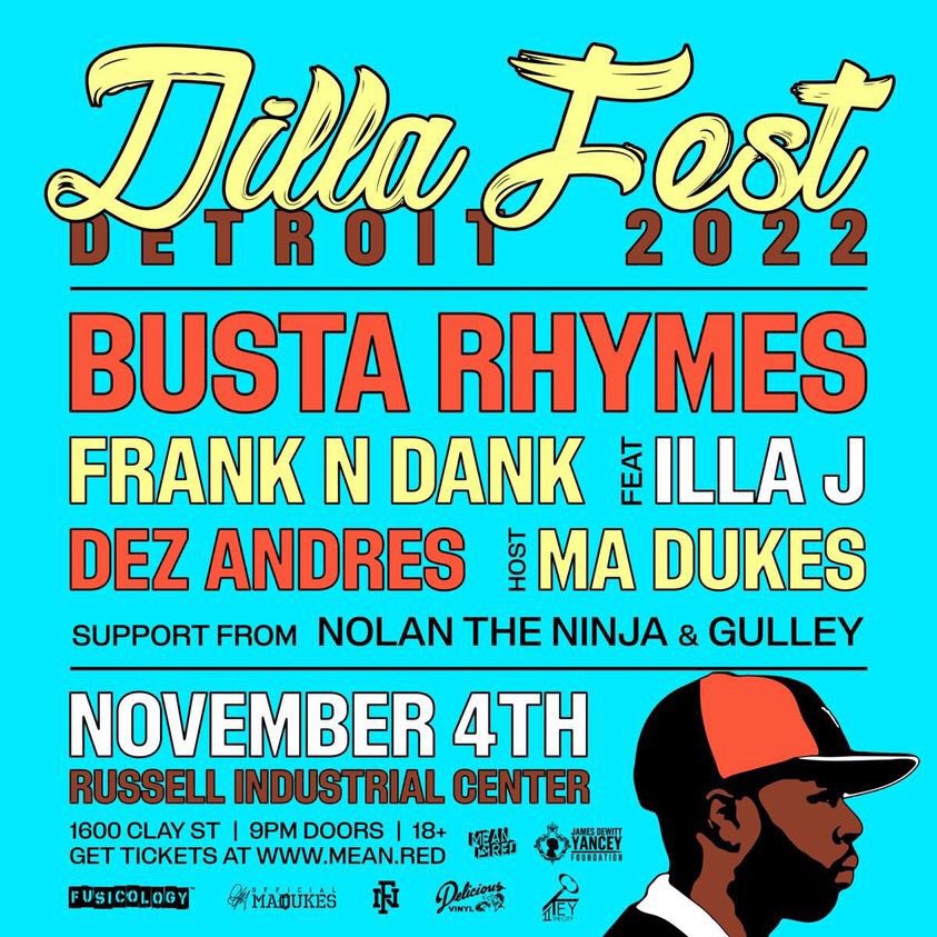Truly honored to be opening Dilla Fest Nov 4th featuring @BustaRhymes @DJDEZANDRES & @NolanTheNinja Hosted by @madukesofficial If you know me you know I’m hype as hell right now 🥶🥶