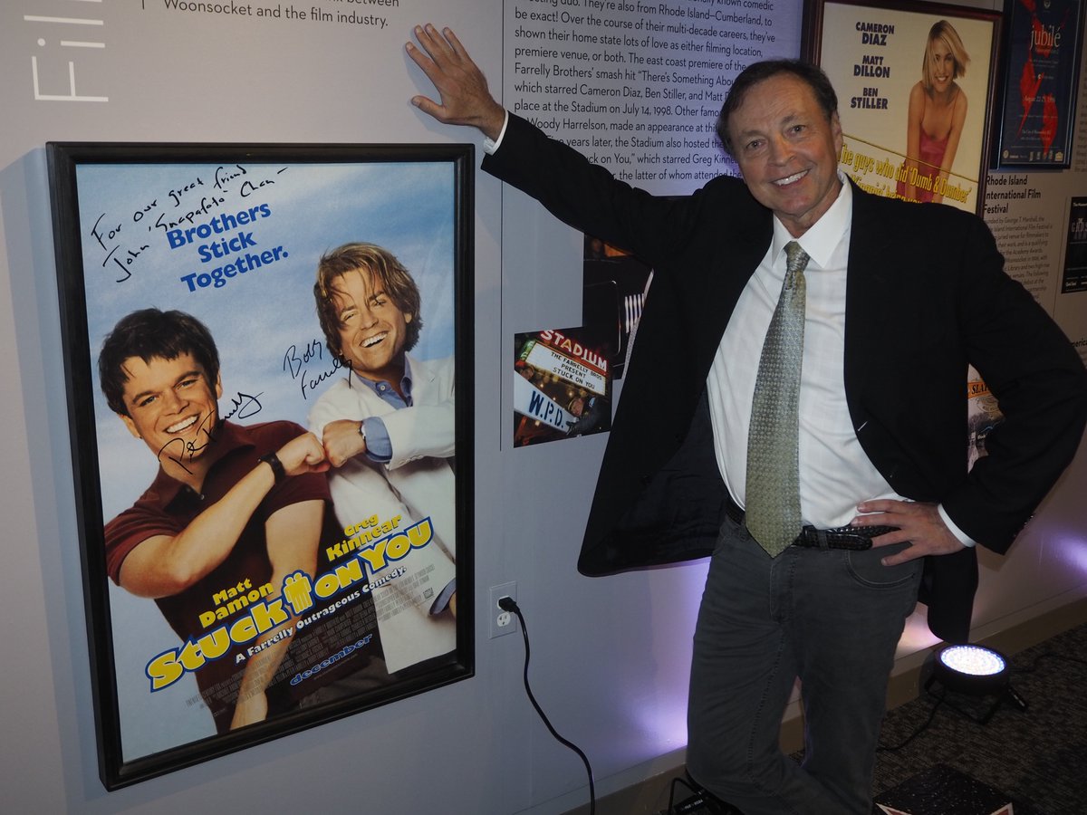 JNad75's tweet photo. Bobby Farrelly was back in Woonsocket to help the Museum of Work &amp; Culture celebrate its 25th birthday with a Hollywood-style party last week. The night featured the opening of two new exhibits. https://t.co/qWRp5I1mbI