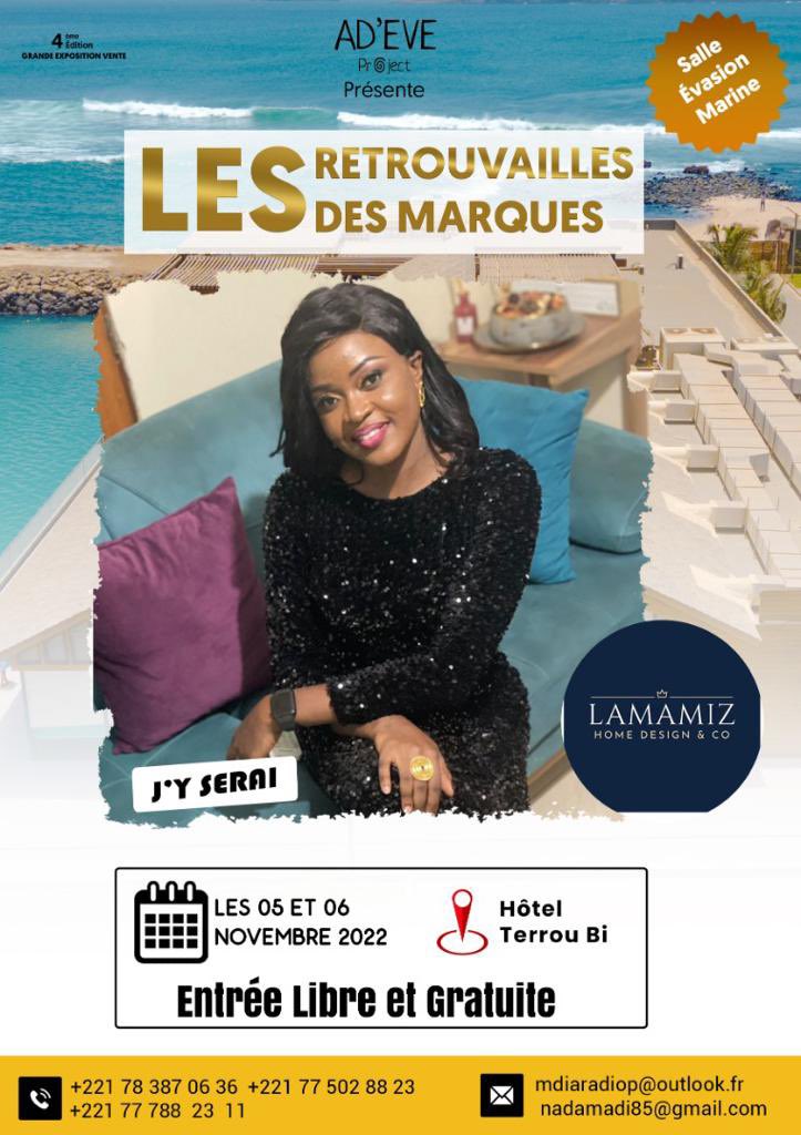 cMoustaphaDiop's tweet photo. @Mamy_Nd vous invite au #TerrouBi pour cet Event « les Retrouvailles des Marques » il y aura plein d’expositions y compris sa marque #LaMaMiz.
Venez Nombreux 
#kebetu
#Senegal #Dakar https://t.co/ODMFrXIsbM