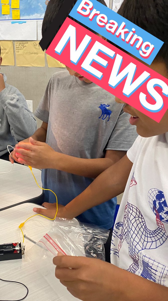 jjgib4science's tweet photo. 5th grade students @MillStreetES investigated what types of materials allow electrical energy to flow and what types of materials do not allow electrical energy to flow. Conductors and insulators. @LISDScience @MillStreetES @NancyDittmeier https://t.co/6rMfCi0gb3