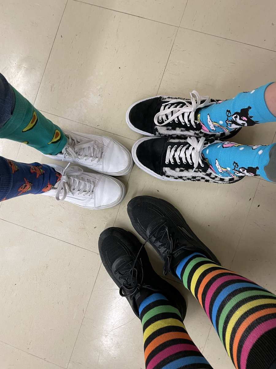 STRIDES_MISD's tweet photo. STRIDES Staff and Students rocking their socks today to support Down Syndrome Awareness 💙💛 @sped_misd https://t.co/pYKJO2OTMU
