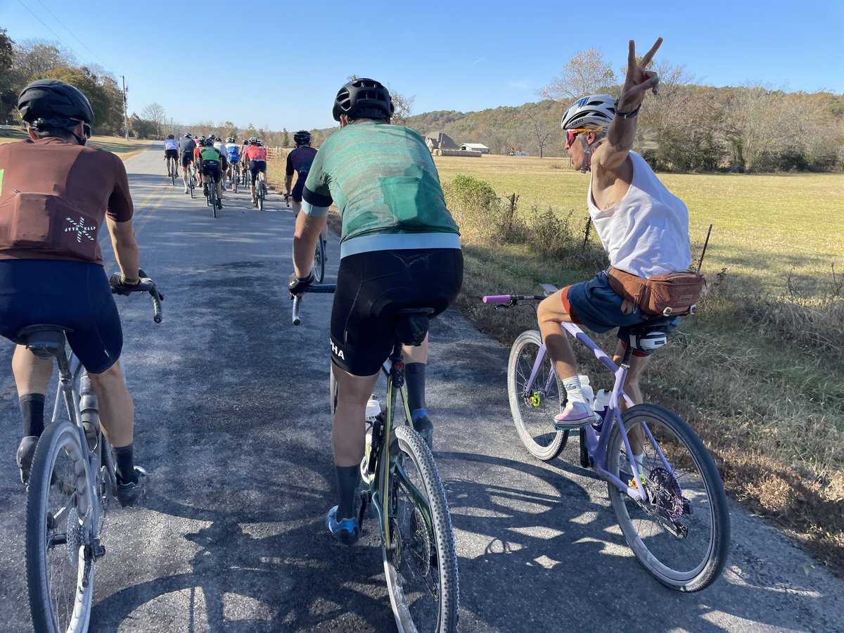 Wrapping up my week in Bentonville tomorrow w/ <a href="/LTGrandPrix/">Life Time Grand Prix</a> Big Sugar Gravel. Shakeout ride today and seeing old &amp; new friends <a href="/Lex_Albrecht/">Lex Albrecht</a> <a href="/laurenstendam/">laurenstendam</a> <a href="/alexeyvermeulen/">Alexey Vermeulen</a>