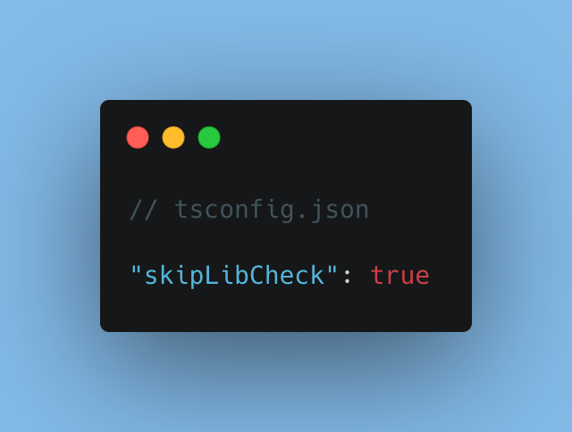 Not sure why this option is not enabled by default. Saving tons of head banging time when the angular compiler tries to check third-party libraries 🤔