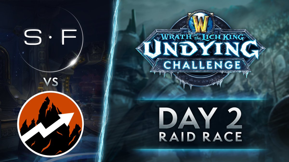 WoWEsports's tweet photo. The Undying Challenge is settled today!

The guilds enter Eye of Eternity and Obsidian Sanctum for a last chance at loot before they face off head-to-head in Naxxramas.

Will Progress and SPACEFORCE be able to complete the challenge... without dying?

🔴https://t.co/VZJm17QZv0 https://t.co/k5Aeez0P1A