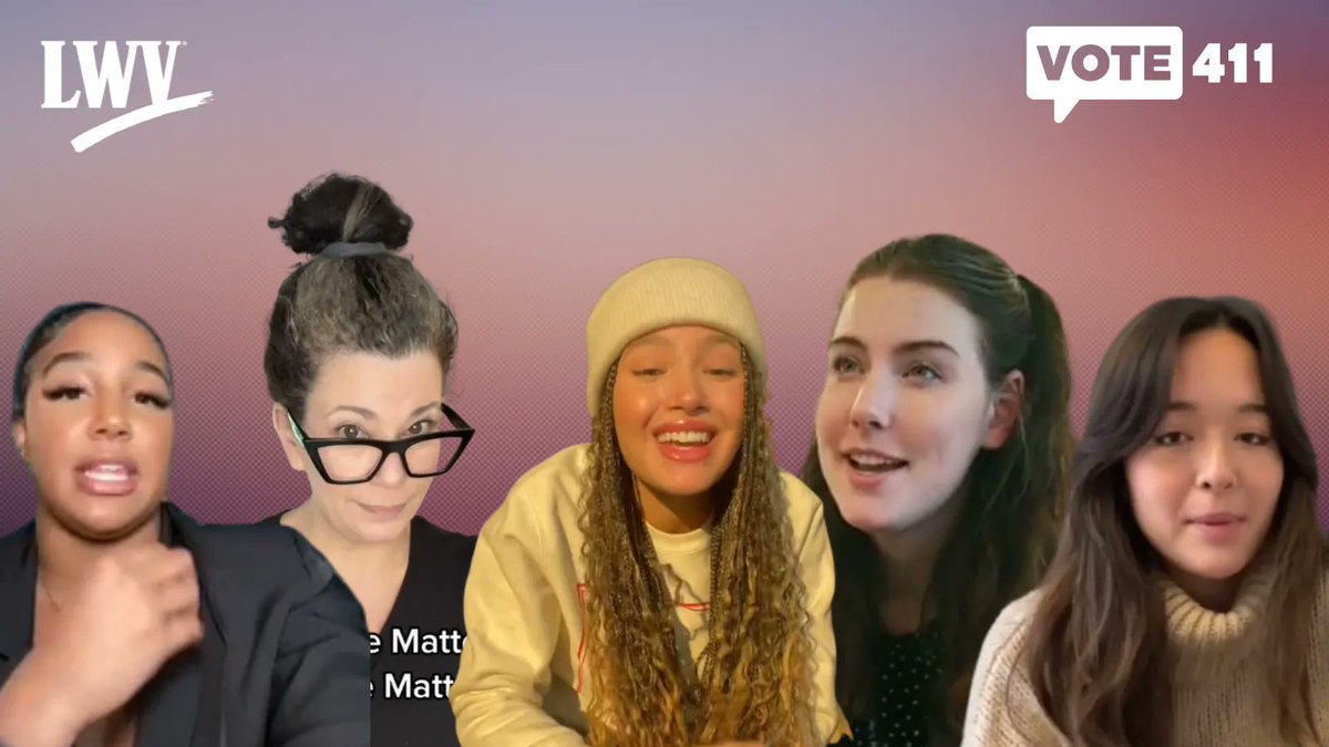 LWV's tweet photo. We love seeing folks promote @VOTE411! That's we partnered up with these influencers across TikTok to promote VOTE411 😍
https://t.co/bvU5eEM1nK https://t.co/6nabMwWo16