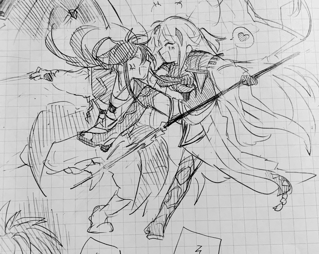 落書き景虎ちゃん
※友情出演で新九郎くん
 #FGO 